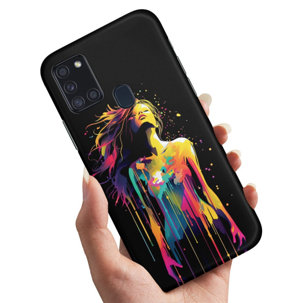 Samsung Galaxy A21s - Cover/Mobilcover Abstract