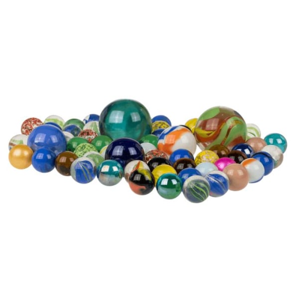 Kulor 500 g - Glaskulor / Spelkulor - Mixade storlekar & färger multifärg