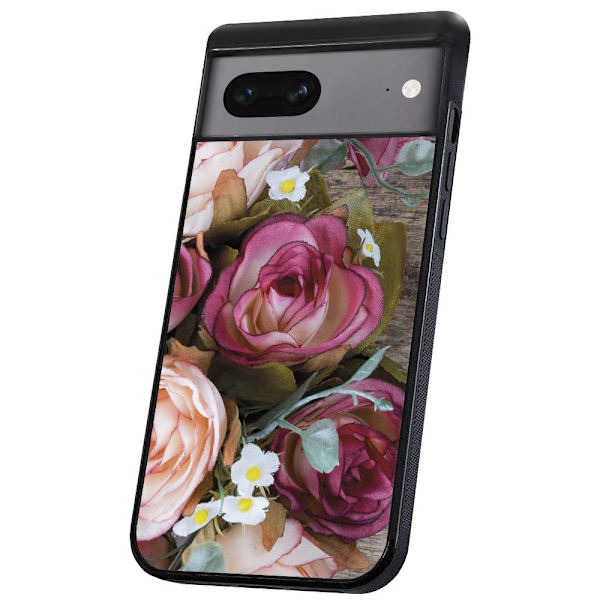 Google Pixel 7 - Deksel/Mobildeksel Blomster