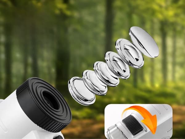 Mikroskop kompakt 120x LED UV