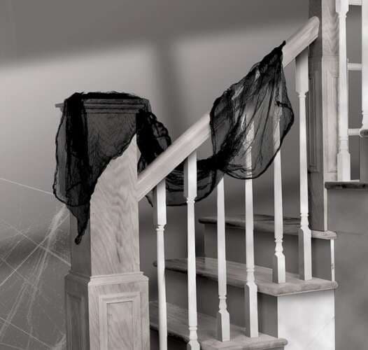 Edderkoppnett / Hengende Halloween-dekorasjon - 198 x 76 cm