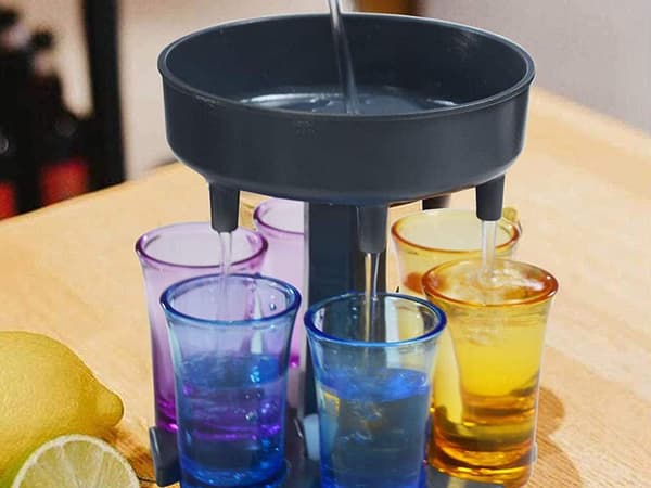 Shotglas Dispenser / Snapsglas - Fyld 6 glas samtidig