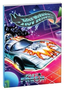 Hot Wheels Flame Runner B/5 linjerad anteckningsbok med 40 sidor
