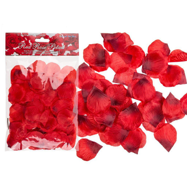 150 kpl pakkaus - ruusun terälehdet lehdet ruusut - punainen Red