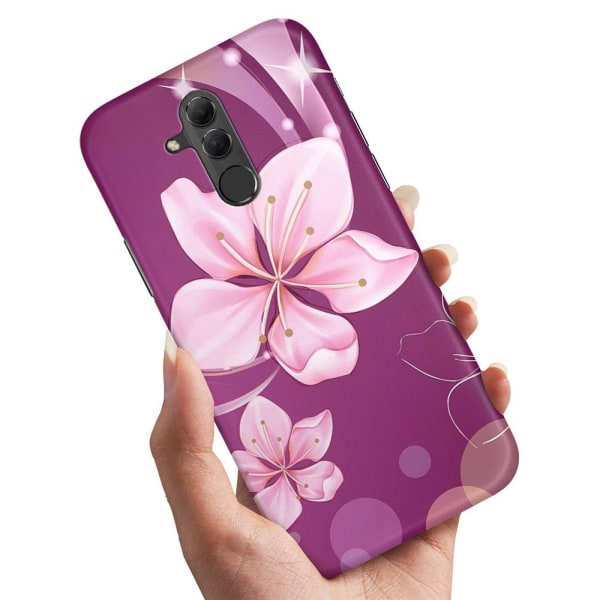 Huawei Mate 20 Lite - Cover/Mobilcover Hvid Blomst