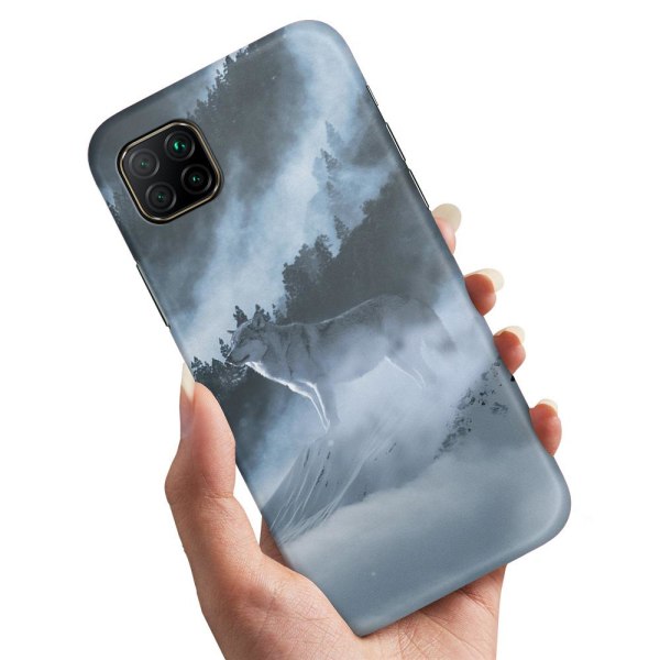 Huawei P40 Lite - Cover/Mobilcover Arctic Wolf