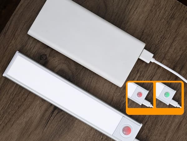 USB-lampa 30 cm - Sensorstyrd belysning med klämfäste