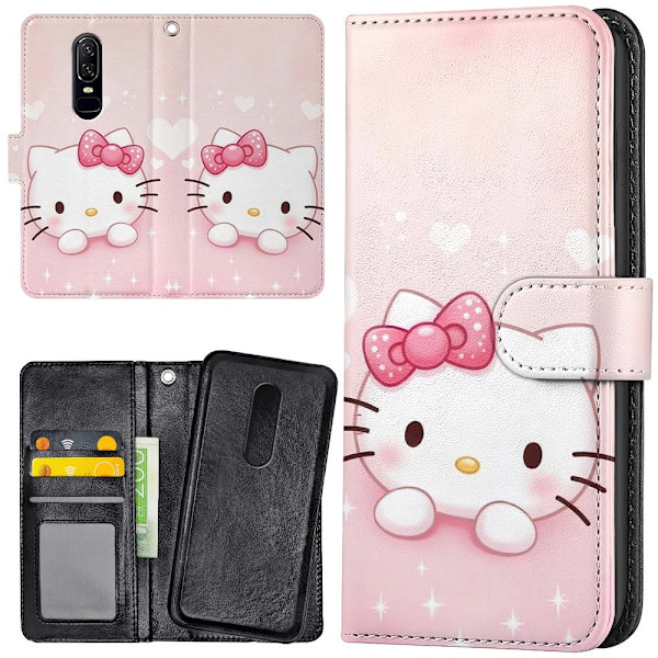 OnePlus 7 - Plånboksfodral/Skal Kitty