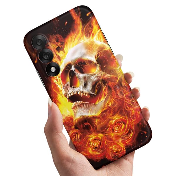 Cover / Mobilcover til OnePlus Nord 5 - Burning Skull