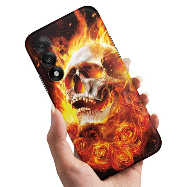 Deksel / Mobildeksel til OnePlus Nord 5 - Burning Skull