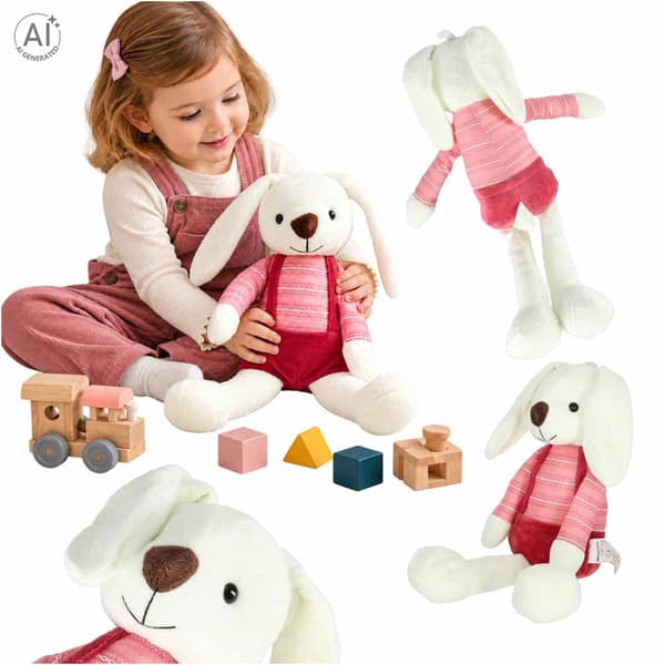 Kanin Gosedjur - 36 cm Pink