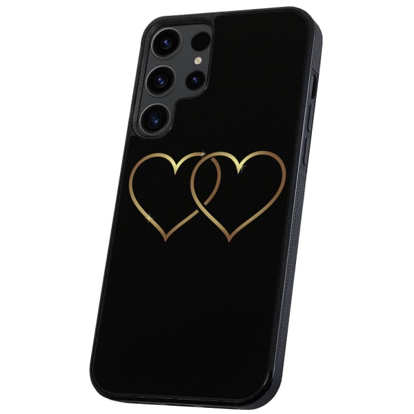 Samsung Galaxy S23 Ultra - Cover/Mobilcover Double Hearts