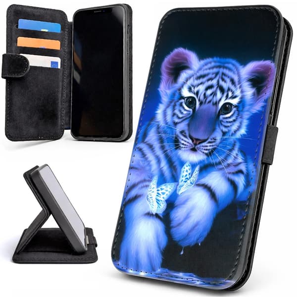 Lommebok Deksel / Mobildeksel til iPhone 17 Pro Max - Tigerunge