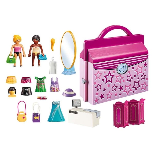 Playmobil Fashion Briefcase - Klädaffär - Dockskåp multifärg