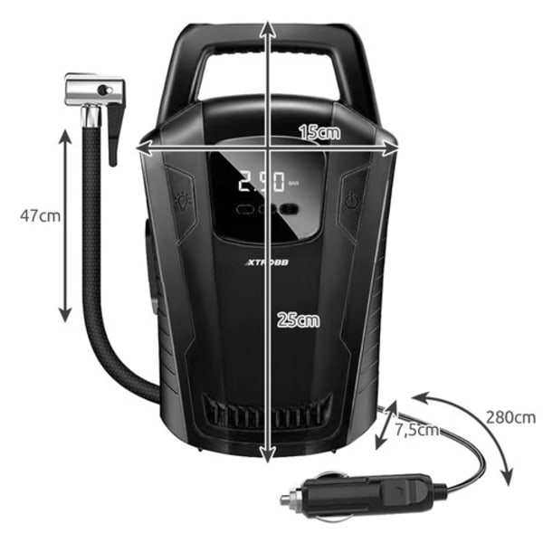 12v Kompressor för Bil / Luftkompressor - 150 psi - Luftpump