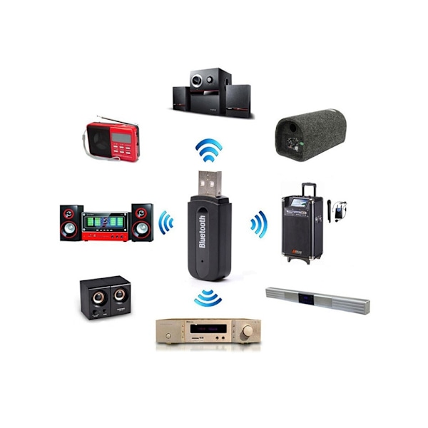 USB–AUX-sovitin – Bluetooth