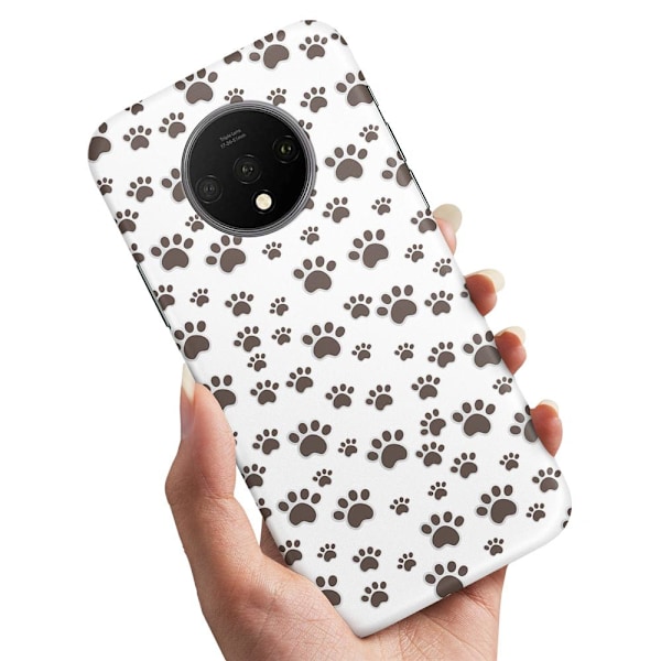 OnePlus 7T - Skal/Mobilskal Paw Pattern