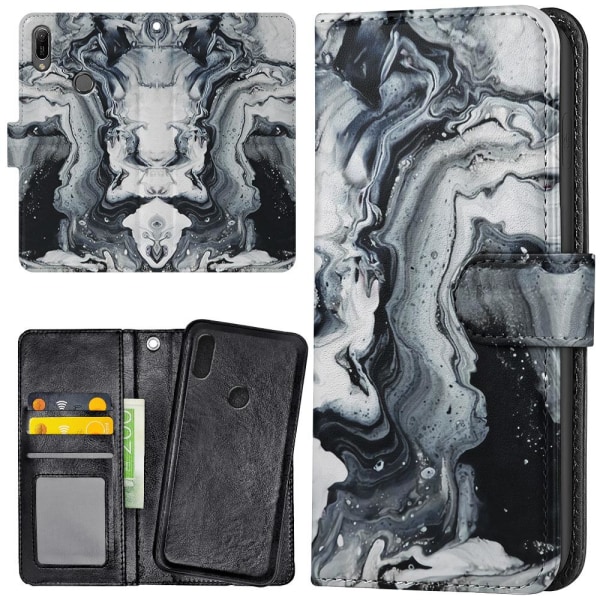 Huawei Y6 (2019) - Mobilcover/Etui Cover Malet Kunst