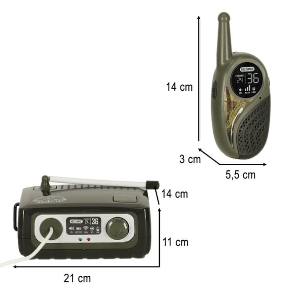 Walkie Talkie Sæt til Børn - 3-vejs kommunikation