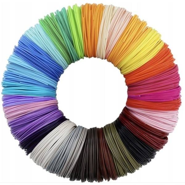 30-Pak - Filament PLA til 3D-pen - 1,75 mm x 10 m Multicolor