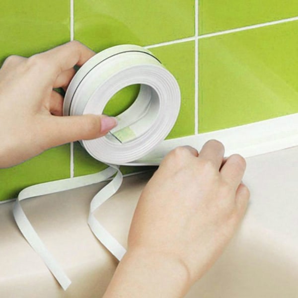 Forseglingstape til køkken & badeværelse / Tape (22mm x 3,2m) - Grå Grey
