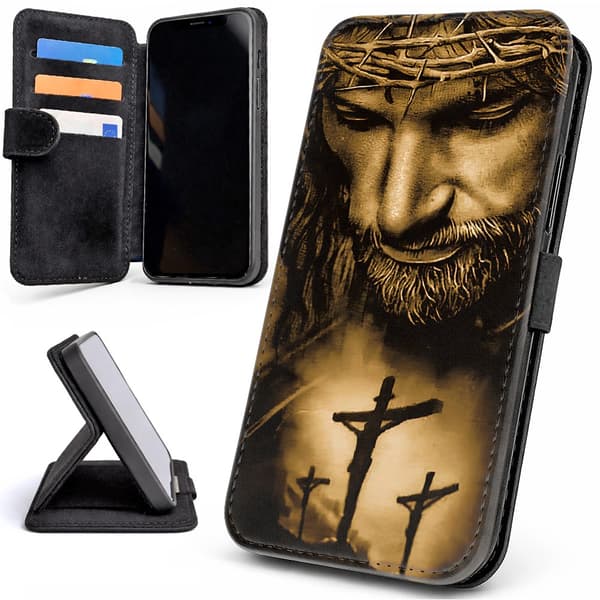 Lommebok Deksel / Mobildeksel til iPhone 16e / 17e - Jesus