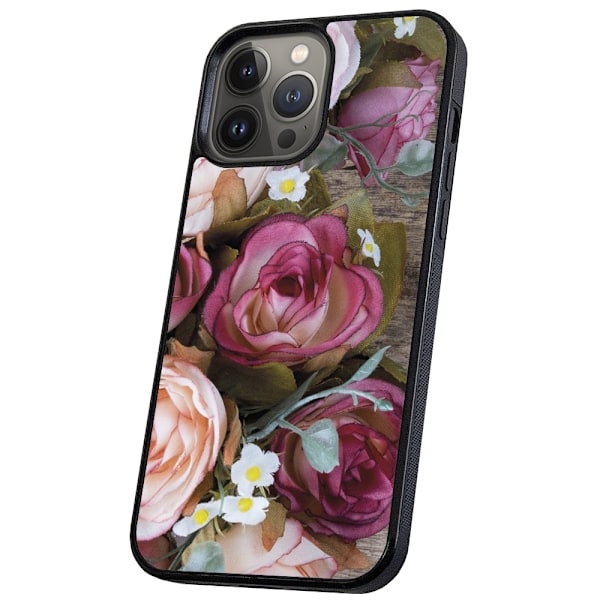 iPhone 16 Pro - Cover/Mobilcover Blomster