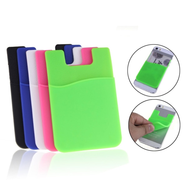 3-Pack Universal Korthållare/Plånbok till Mobil - Självhäftande Rosa