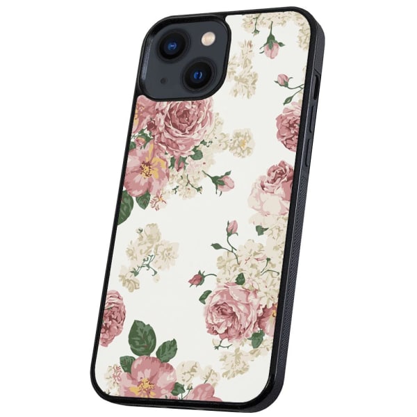 iPhone 14 - Skal/Mobilskal Retro Blommor
