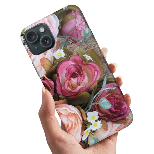 iPhone 15 Plus - Skal/Mobilskal Blommor