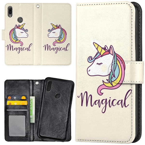 Huawei Y6 (2019) - Mobilcover/Etui Cover Magisk Pony