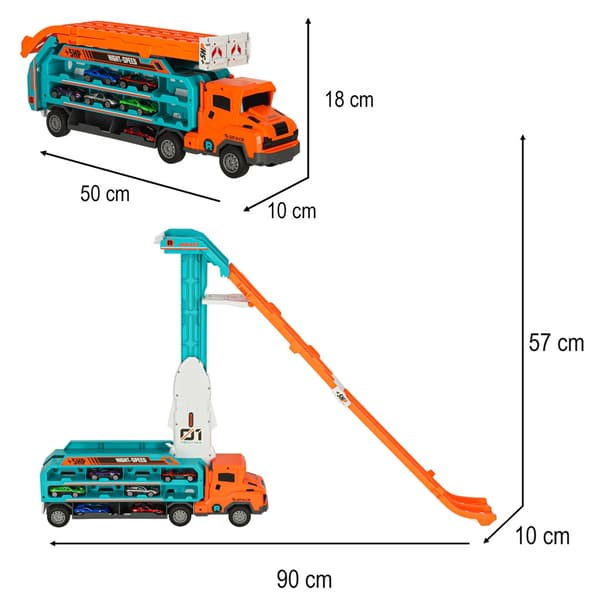 Leksaksbil Biltransport Orange
