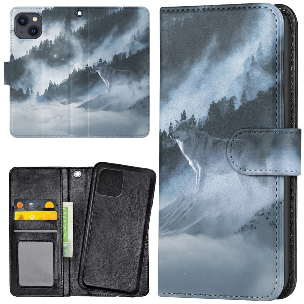 iPhone 15 Plus - Lommebok Deksel Arctic Wolf