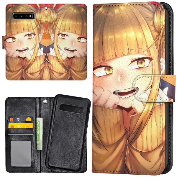 Samsung Galaxy S10 Plus - Plånboksfodral/Skal Anime Himiko Toga
