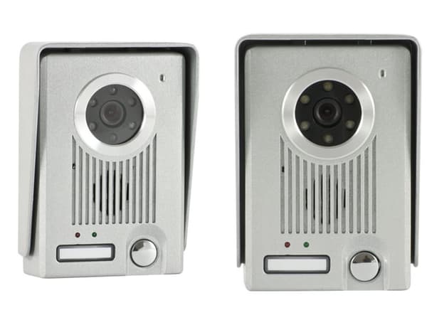 Porttelefon video kabel LCD grind White