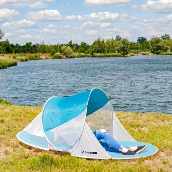 Strandtelt / Pop-Up Telt / Vindskjerm - 190x120x90cm Multicolor