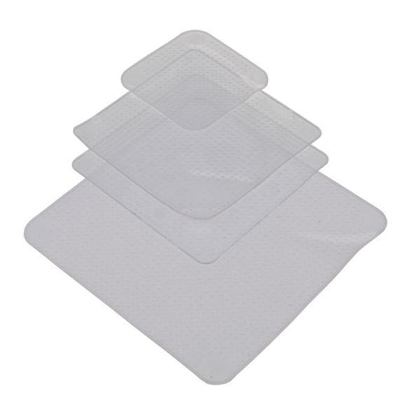 4-Pack - Återanvändbara Överdrag till Mat - Silikon Transparent