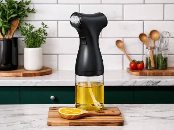 Oljedispenser sprayflaska 200 ml glas Black