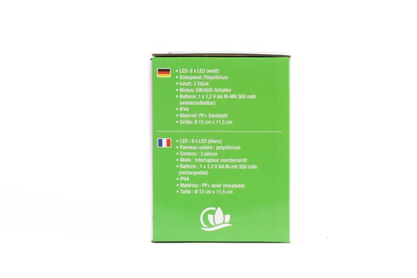 Markspot LED solcell IP44 3-pack