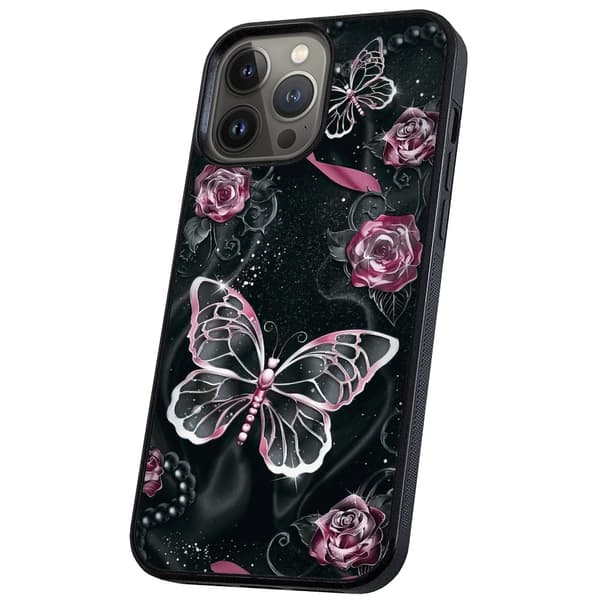 iPhone 16 Pro - Deksel/Mobildeksel Sommerfugler