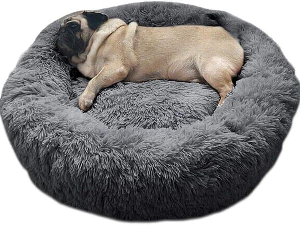 Fluffig hundsäng kattsängkläder mjuk kudde soffsäng 50cm