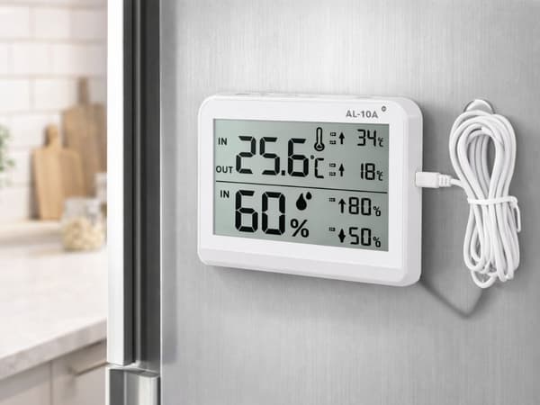Väderstation LCD termometer hygrometer inomhus