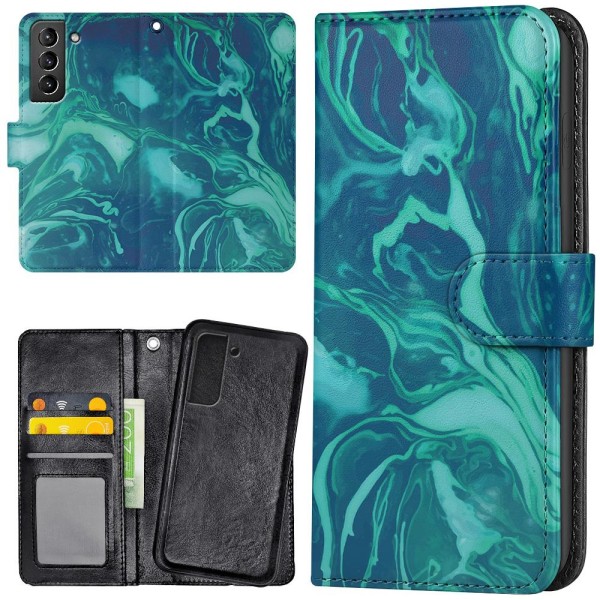 Samsung Galaxy S22 Plus - Mobilcover/Etui Cover Marmor Multicolor