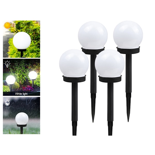 4-Pack Trädgårdsbelysning LED - Solcell