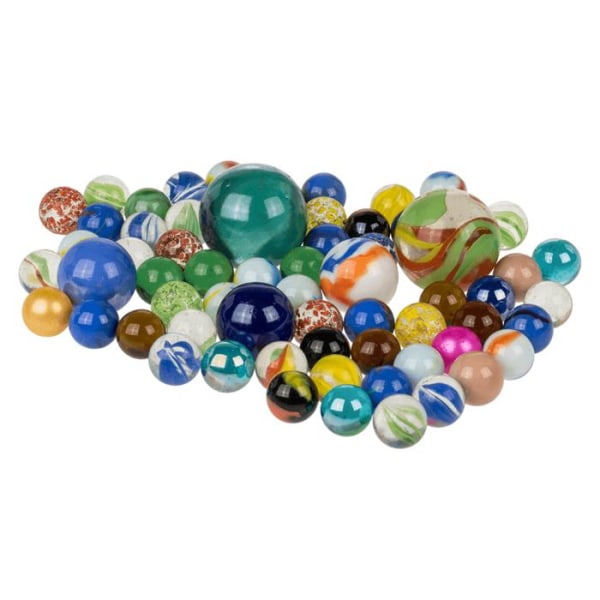 Bolde 500 g - Glaskugler / Spillebolde - Blandede størrelser & farver Multicolor