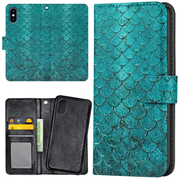 iPhone XS Max - Mobilcover/Etui Cover Kroneblanding Mønster