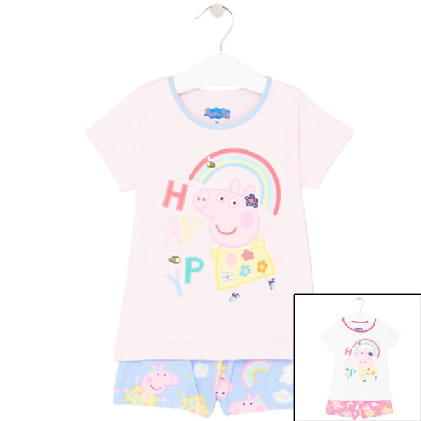 Greta Gris Pyjamas för Barn - Peppa Pig Pink Rosa - 92 cm