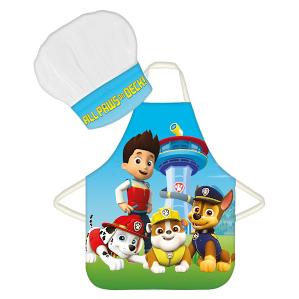 Paw Patrol Paws on Deck barnförkläde i 2-delars set
