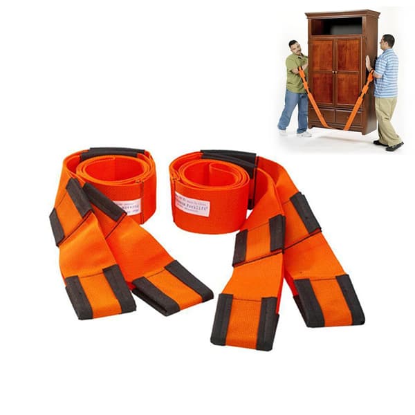 Flyttband för Tunga Möbler - 2-Pack Orange
