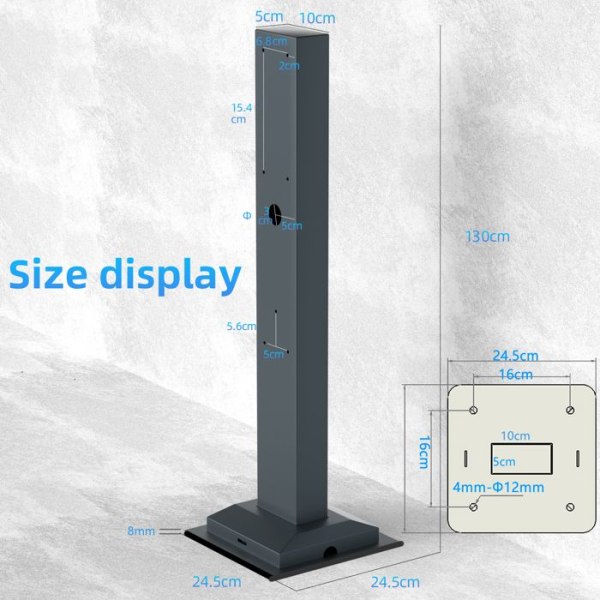 JATRHG EV Monteringsställ Monteringsfäste Laddstationer Wallbox Eiffelställ Piedestal eMobility